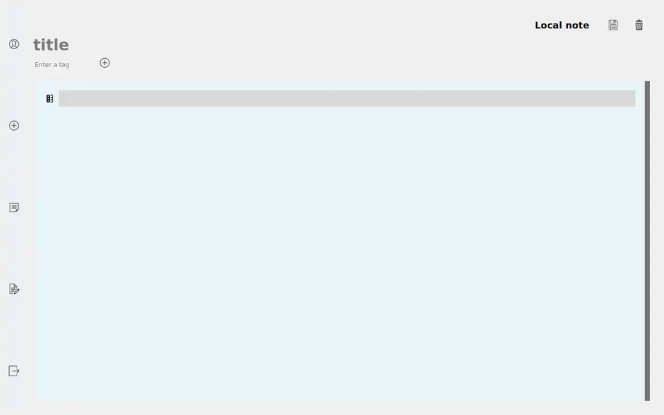 Secure Notes Organizer interface
